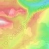 Mappa topografica La Garussière, altitudine, rilievo