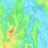 Mappa topografica Arrauntz, altitudine, rilievo
