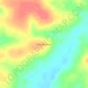 Mappa topografica Angical, altitudine, rilievo