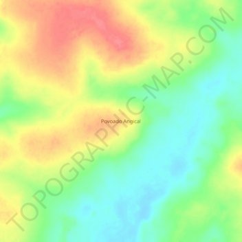 Mappa topografica Angical, altitudine, rilievo