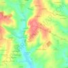 Mappa topografica Le Rosier, altitudine, rilievo