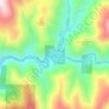 Mappa topografica Downieville, altitudine, rilievo