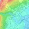 Mappa topografica Trois-Rods, altitudine, rilievo