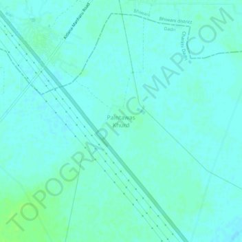 Mappa topografica Paintawas Khurd, altitudine, rilievo