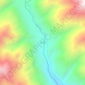 Mappa topografica Daltar, altitudine, rilievo