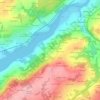 Mappa topografica Kermadec, altitudine, rilievo