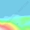 Mappa topografica Cape Columbia, altitudine, rilievo