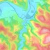Mappa topografica Les Bertoux, altitudine, rilievo