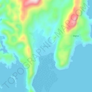 Mappa topografica Cabugao, altitudine, rilievo