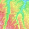 Mappa topografica Aquilano, altitudine, rilievo