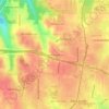 Mappa topografica Red Bird Addition, altitudine, rilievo