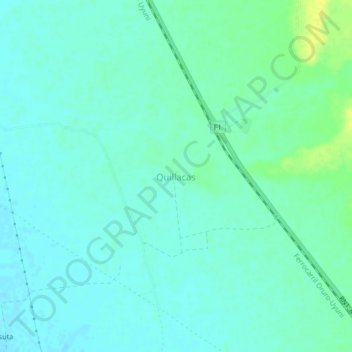 Mappa topografica Quillacas, altitudine, rilievo