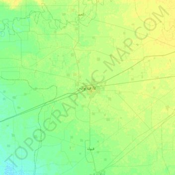 Mappa topografica Arifwala, altitudine, rilievo