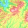 Mappa topografica Malmantile, altitudine, rilievo