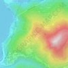 Mappa topografica Monte Letèe, altitudine, rilievo