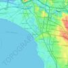 Mappa topografica St Kilda West, altitudine, rilievo