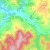 Mappa topografica Frassineti, altitudine, rilievo