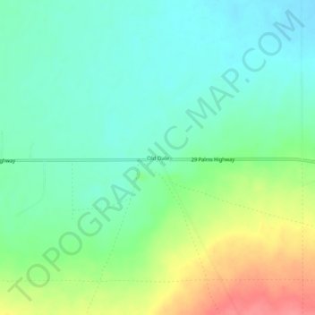 Mappa topografica Old Dale, altitudine, rilievo