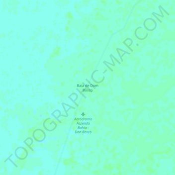 Mappa topografica Baía de Dom Bosco, altitudine, rilievo