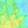 Mappa topografica Hahn-Lehmden, altitudine, rilievo
