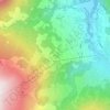 Mappa topografica Rodas, altitudine, rilievo