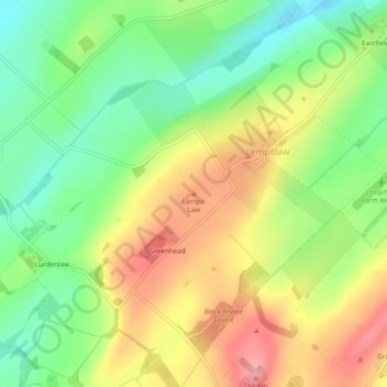 Mappa topografica Lempit Law, altitudine, rilievo