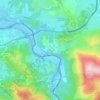 Mappa topografica Biriatou, altitudine, rilievo