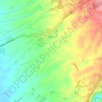 Mappa topografica La Finaria, altitudine, rilievo