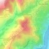 Mappa topografica São Silvestre Cimo do Douro, altitudine, rilievo