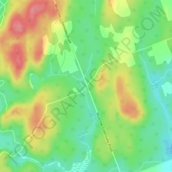 Mappa topografica Monteagle Valley, altitudine, rilievo