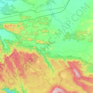 Mappa topografica Mu Si, altitudine, rilievo