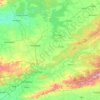 Mappa topografica East Nimār, altitudine, rilievo