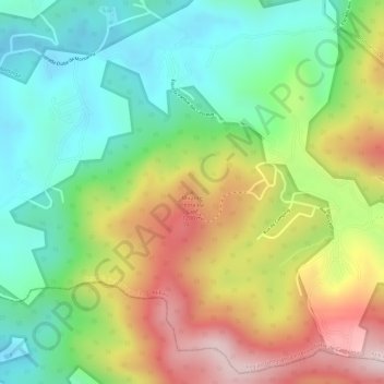 Mappa topografica Mirante Pedra da Laje, altitudine, rilievo