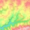 Mappa topografica Le Mas, altitudine, rilievo