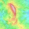 Mappa topografica Fondi, altitudine, rilievo