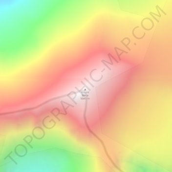 Mappa topografica Mount Bona, altitudine, rilievo