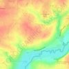 Mappa topografica Longeais, altitudine, rilievo