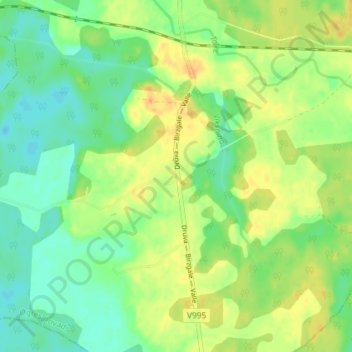 Mappa topografica Gāguļi, altitudine, rilievo