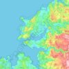 Mappa topografica Ferrol, altitudine, rilievo