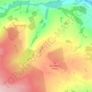 Mappa topografica Ilton, altitudine, rilievo