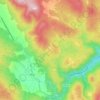 Mappa topografica Tonni, altitudine, rilievo