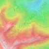 Mappa topografica Prato Spilla, altitudine, rilievo