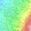 Mappa topografica Tobia, altitudine, rilievo