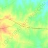 Mappa topografica Jaipur, altitudine, rilievo