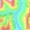 Mappa topografica Kullu, altitudine, rilievo