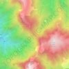 Mappa topografica Foce di Petrosciana, altitudine, rilievo