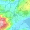 Mappa topografica Muir of Ord, altitudine, rilievo