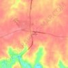 Mappa topografica Clarkrange, altitudine, rilievo