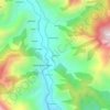 Mappa topografica silyara, altitudine, rilievo