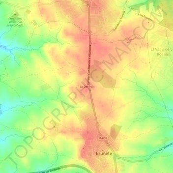 Mappa topografica La Dehesa, altitudine, rilievo